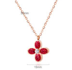 Red and Black Reversible Necklace - Image 2