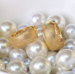 Ribbed Hoop Earrings - Image 2