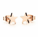 Mini Rose Gold Star Earrings