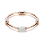 Stainless Steel Rose Gold Magnetic Bracelet