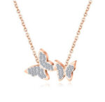 Rose Gold Butterfly Necklace