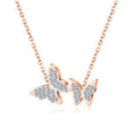 Rose Gold Butterfly Necklace