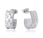 Gold Argyle Hoop Earrings - Image 2