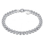 Silver Beaded Bracelet