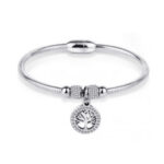 Stainless Steel Tree of Life Bracelet