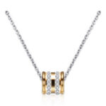 Stainless Steel Cubic Zirconia Necklace