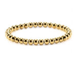 Gold Beaded Elastic Bracelet