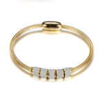 Stainless Steel Gold Magnetic Bracelet