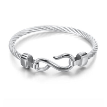 Stainless Steel Hook Cable Bracelet