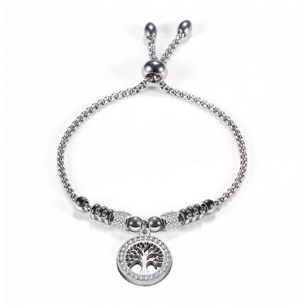 Stainless Steel Adjustable Tree Bracelet