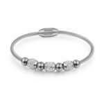 Stainless Steel Silver Ball Magnetic Bracelet