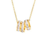 Three Ring Pendant Necklace