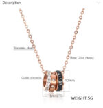 Trio Ring Necklace - Image 2