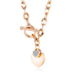 T Bar Heart Necklace