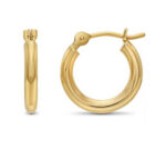 Hollow Tube Hoop Earrings