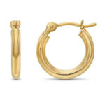 Hollow Tube Hoop Earrings