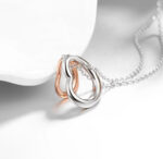 Two Heart Pendant Necklace - Image 2